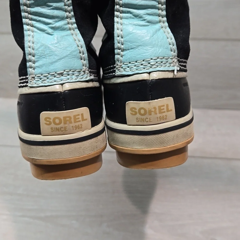 Sorel Kids Youth Tofino Tall Leather Duck Boots shoes sz 2
